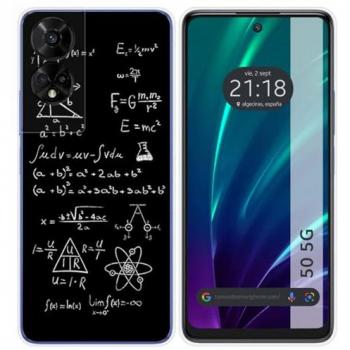 Funda de Silicona para TCL 50 5G con Diseño de Fórmulas y Dibujos