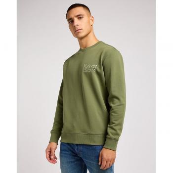 Sudadera Lee Wobbly Verde Oliva Hombre