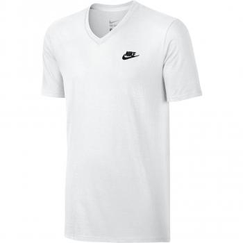Nike M NSW VNK Club EMBRD FTRA Camiseta, Hombre, Blanco