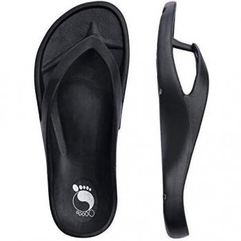 KRABOR Chanclas de Mujer Zapatos de Hombre para la Playa Sandalias EVA Suaves de Verano, Unisex Adulto Negro Talla 43 EU