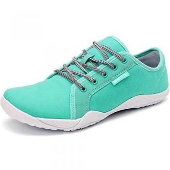 WHITIN Lona Zapatilla Minimalista de Barefoot Trail Running para Hombre Zapato Descalzo Correr Deportivas Fitness Gimnasio Calzado Asfalto Ligero Azul 47 EU