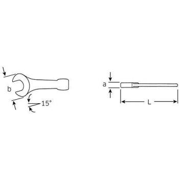 Llave de Percusión con Boca Fija Stahlwille 42040046 4204 46