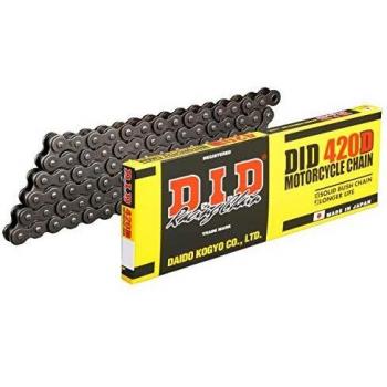 Cadena de Motocicleta DID 420D/104 con Clips y Junta de Culata ATHENA S410210001204