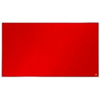 Tablero de Anuncios Nobo Impression Pro Fieltro Rojo 890x500mm Formato Panorámico