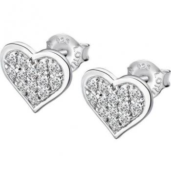 Pendientes Lotus Silver Moments LP3125-4/1 de Plata con Circonitas en Forma de Corazón para Mujer