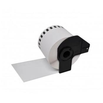 Compatible Brother DK-22223 Etiquetas de Tamaño Personalizado - Ancho 50mm x Longitud 30,48 metros - Texto Negro sobre Fondo Blanco