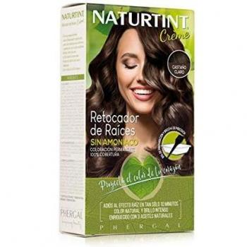 Naturtint Retocador de Raíces Sin Amoníaco, 100% Cobertura, Castaño Claro
