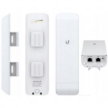 Ubiquiti Networks NanoStation M5 Punto de Acceso WLAN 150 Mbit/s con PoE y Antena Integrada de 16dBi en Banda de 5GHz Blanco