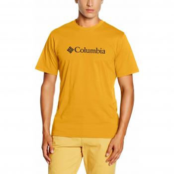Columbia CSC Basic Logo Manga Corta, Hombre, Pilsner, XL