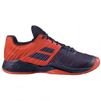 BABOLAT Propulse Fury Clay Men, Zapatillas de Tenis para Hombre, Black/Tomato Red