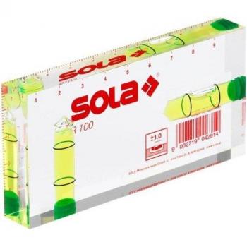 Nivel de burbuja Sola R100 verde 10 cm 100x50x15 mm