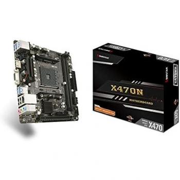 Placa Base Biostar X470NH Mini-ITX AMD AM4 con RAID, Gb-LAN y Sonido