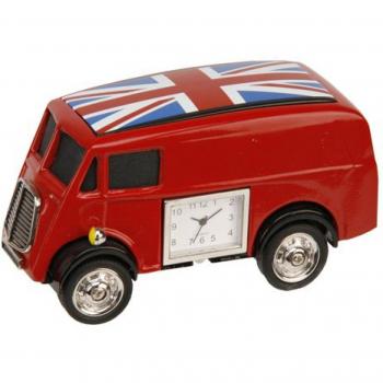 The Emporium Miniature Clocks 9592 - Reloj, Correa de Metal Color Rojo