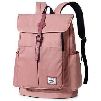 WindTook Mochila Portatil Casual 15.4 Pulgadas Mochilas Ordenador Mujer Mochilas Escolares Laptop Backpack Mochila con Puerto UAB para Escolar Trabajo Viaje Universidad 31 x 16.5 x 41CM Rosa