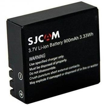 SJCam SJ-BAT-4000-5000-M10 - Batería original SJCAM, recargable y compatible con modelos de las series SJCAM SJ4000, SJCAM SJ5000 y SJCAM M10, color negro