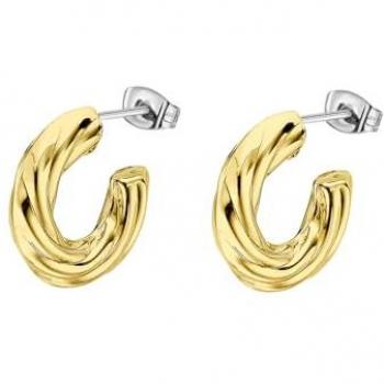 Pendientes Lotus Style LS2416-4/2 Urban Woman de acero inoxidable 316L con acabado brillo, modelo dorado para mujer