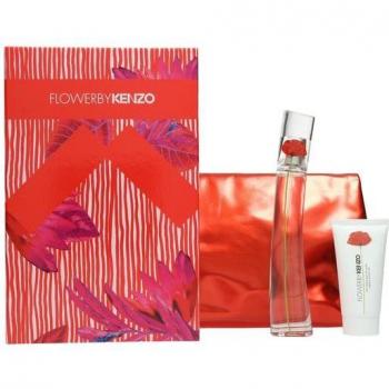 Kenzo Flower 3-Piece Gift Set with 100ml Eau De Parfum, 75ml Body Lotion, and 75ml Shower Gel