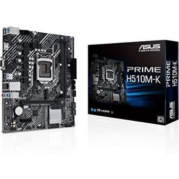 ASUS Prime H510M-K Intel H510 LGA 1200 Micro ATX Motherboard with 2 DDR4, VGA, HDMI, M.2