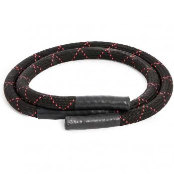 Comba Cuerda de Salto Pesada Singular Wod 38mm para Cross Training en color negro y rojo