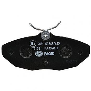 Juego de pastillas de freno HELLA 8DB 355 018-561 para Ford Thunderbird y Jaguar S-Type XJ, incluye cuatro pastillas, no preparadas para aviso de desgaste