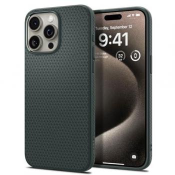 Carcasa Spigen Liquid Air TPU para iPhone 15 Pro Max - Verde Abismo