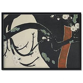 Lámina Rinpa 14 - Póster A4 con Ilustraciones del Artista Japonés Kamisaka Sekka para Decoración de Interiores