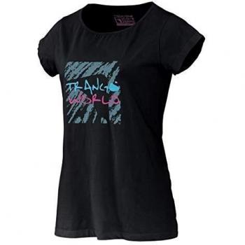TRANGO California - Camiseta para Mujer, Color Negro, Talla M
