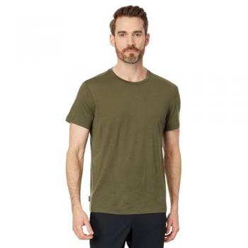 Camiseta de Manga Corta Icebreaker Merino 150 Tech Lite III Verde Pardo