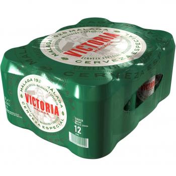 Victoria Cerveza Lager Malagueña Latas, 12 x 33cl