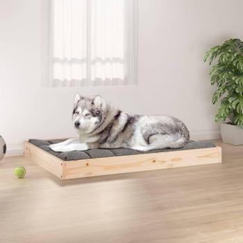 vidaXL Solid Pine Dog Bed 40x29.1x3.5