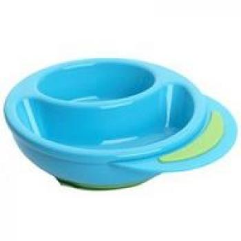 Baby Star 229 - Plato con ventosa, color turquesa y verde