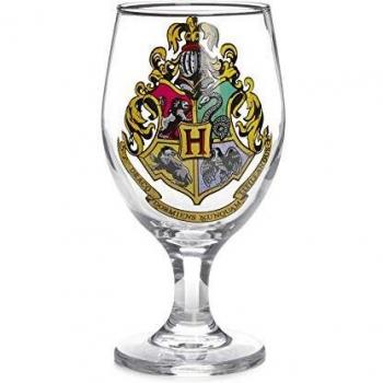 Paladone Harry Potter Hogwarts Crest Colour Change Tumbler Drinking Glass, Multicolor, 9 x 9 x 17 cm