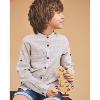 Organic Cotton Long Sleeve Boy's Shirt - Name it Fish