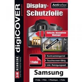 DigiCOVER Premium - Protector de pantalla antirreflectante para cámaras Samsung DV300F