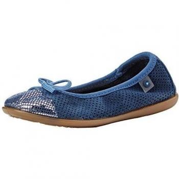 Conguitos Bailarinas Puntera Metalzada - Bailarinas para niñas, color azul, talla 24
