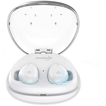 Auriculares Bluetooth 5.0, Mini Casco Control Táctil verdadero inalámbrico Estéreo IPX5 Impermeable {Ducha Resistente Directamente}Deportivo con Mic Banco de Carga for Android iPhone 8/plus/x