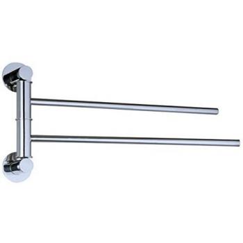 MSV TOALLERO Doble Lateral DE Acero Inoxidable Brillante, Plateado
