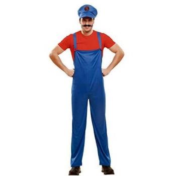 Disfraz para Adultos Super Plumber Rojo M/L