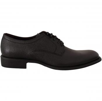 Dolce & Gabbana Black Leather Lace Up Mens Formal Derby Shoes - EU40/US7