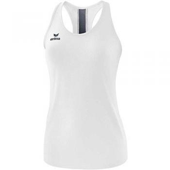 Erima Squad Women's Sleeveless T-shirt - White/New Navy/Slate Grey, Size 42