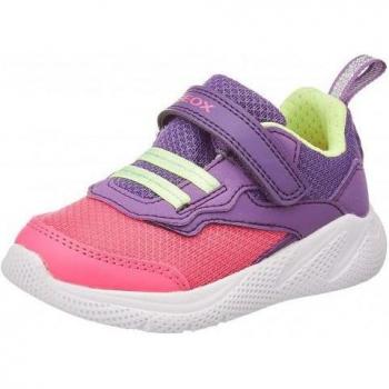 Geox Sprintye Leather Trainers for Kids - Purple - Size 5 UK