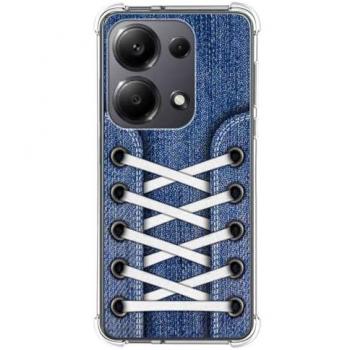 Funda Antigolpes de Silicona para Xiaomi Poco M6 Pro 4G con Diseño de Zapatillas y Dibujos