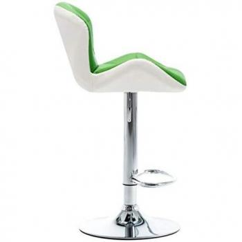 vidaXL Taburetes de cocina 2 unidades cuero sintético verde