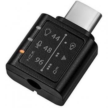 Adaptador de Audio USB-C a 3.5 mm con Ecualizador, DAC 96 kHz/24 bit, Negro
