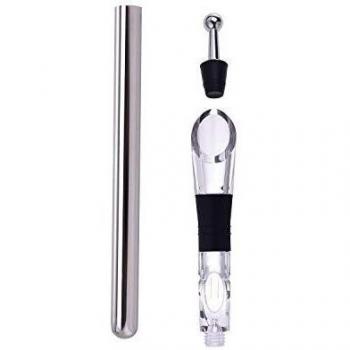 LAGUIOLE - Set de refrigeradores de Vino de 3 Piezas - Acero Inoxidable, Vidrio y plástico - Plateado
