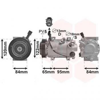 Compresor de aire acondicionado VAN WEZEL 8201K710