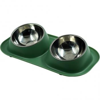 Comedero para Gatos de Acero Inoxidable con Diseño Antideslizante y 15° de Inclinación