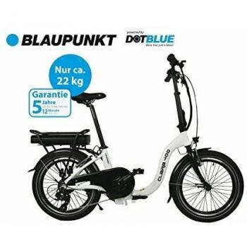 Bicicleta Eléctrica Plegable Blaupunkt Clara 400 Color Blanca