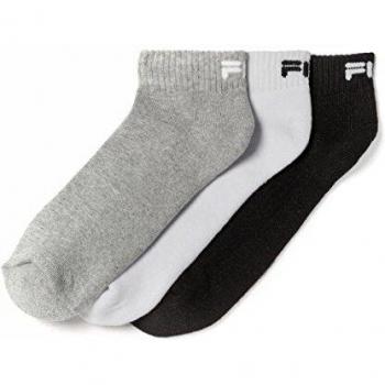 Fila Unisex Quarter Socks 3-pack F9803 Calcetines, Multicolor