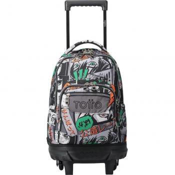 Mochila Totto Resma Escolar con Ruedas y Manga Pequeña